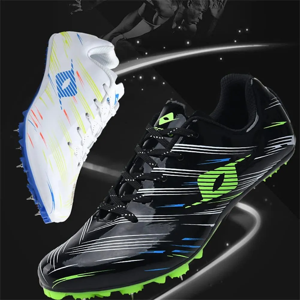 ailishabroy Mens Womens Track and Field Shoes Spikes Track Race Jumping Sneakers Professional Running Nail Spikes Shoes Man Woman