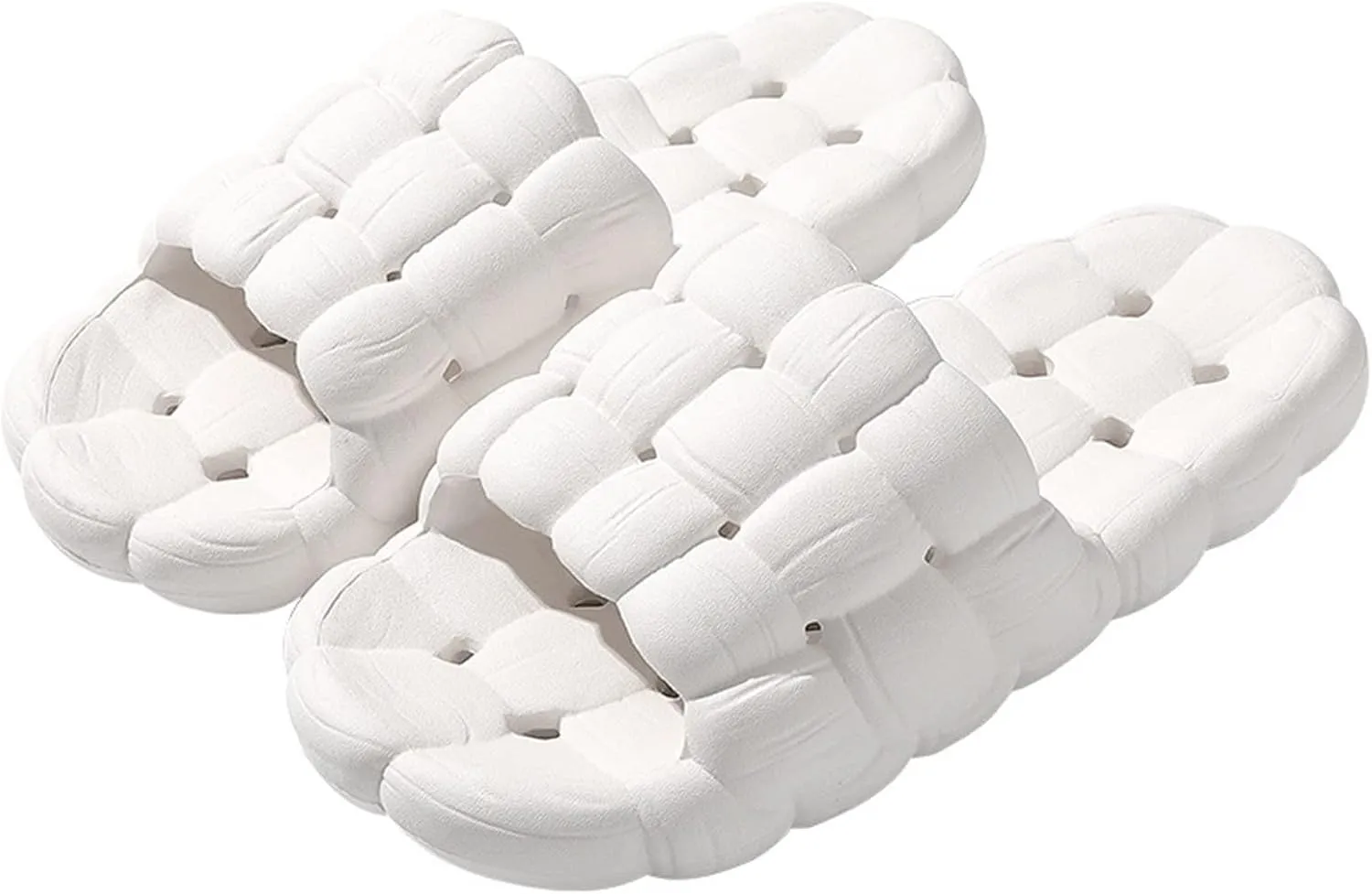 Bath Slippers Women and Men Cloud Slides Womens Pillow Slippers Indoor Slipper Dorms Outdoor Non-Slip Comfortable