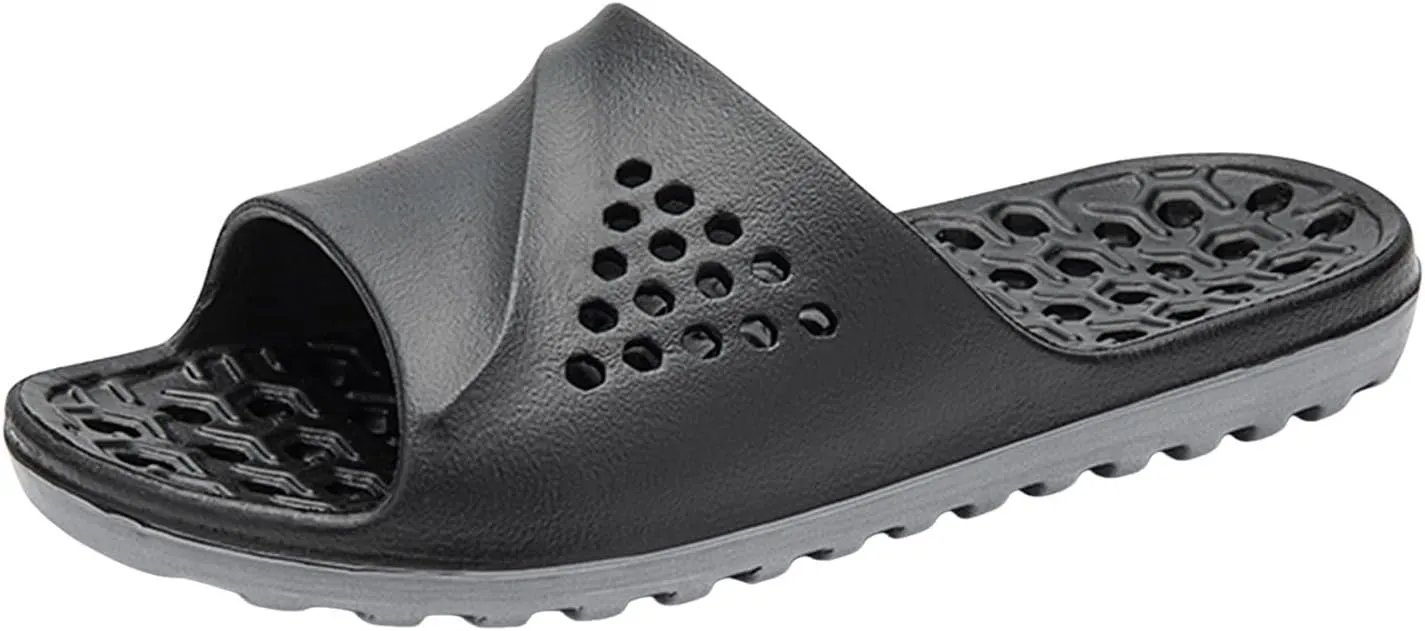Bathroom Slippers Men Shower Shoes Women Mens Shower Shoes Womens Slides Lightweight Comfortable Beach Slippers