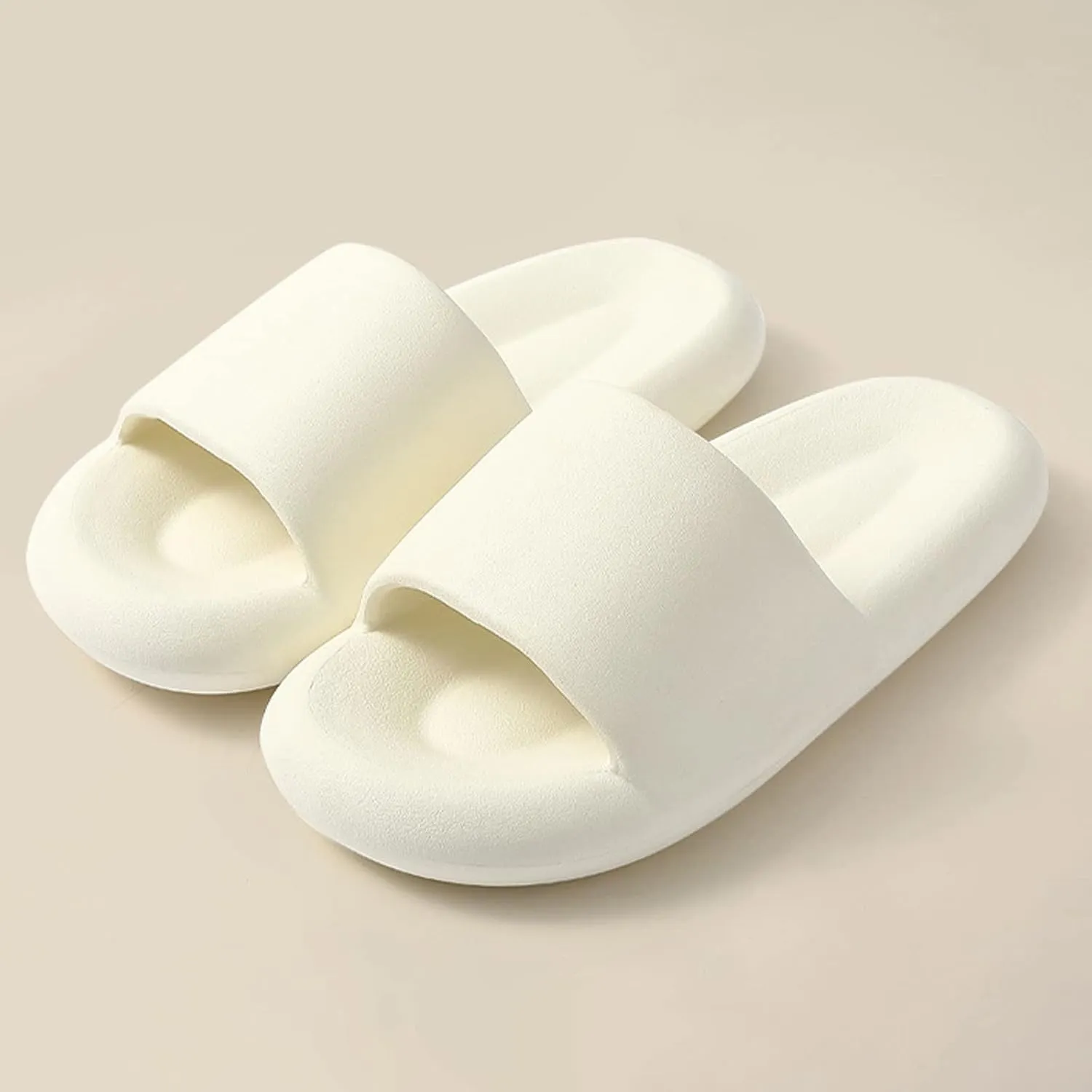 Bathroom Slippers Men Women's Shower Shoes Pillow Slippers for Women and Men Shower for Beach Showers Dorms Outdoor Slides Women Quick Drying Non Slip Cloud Shoes