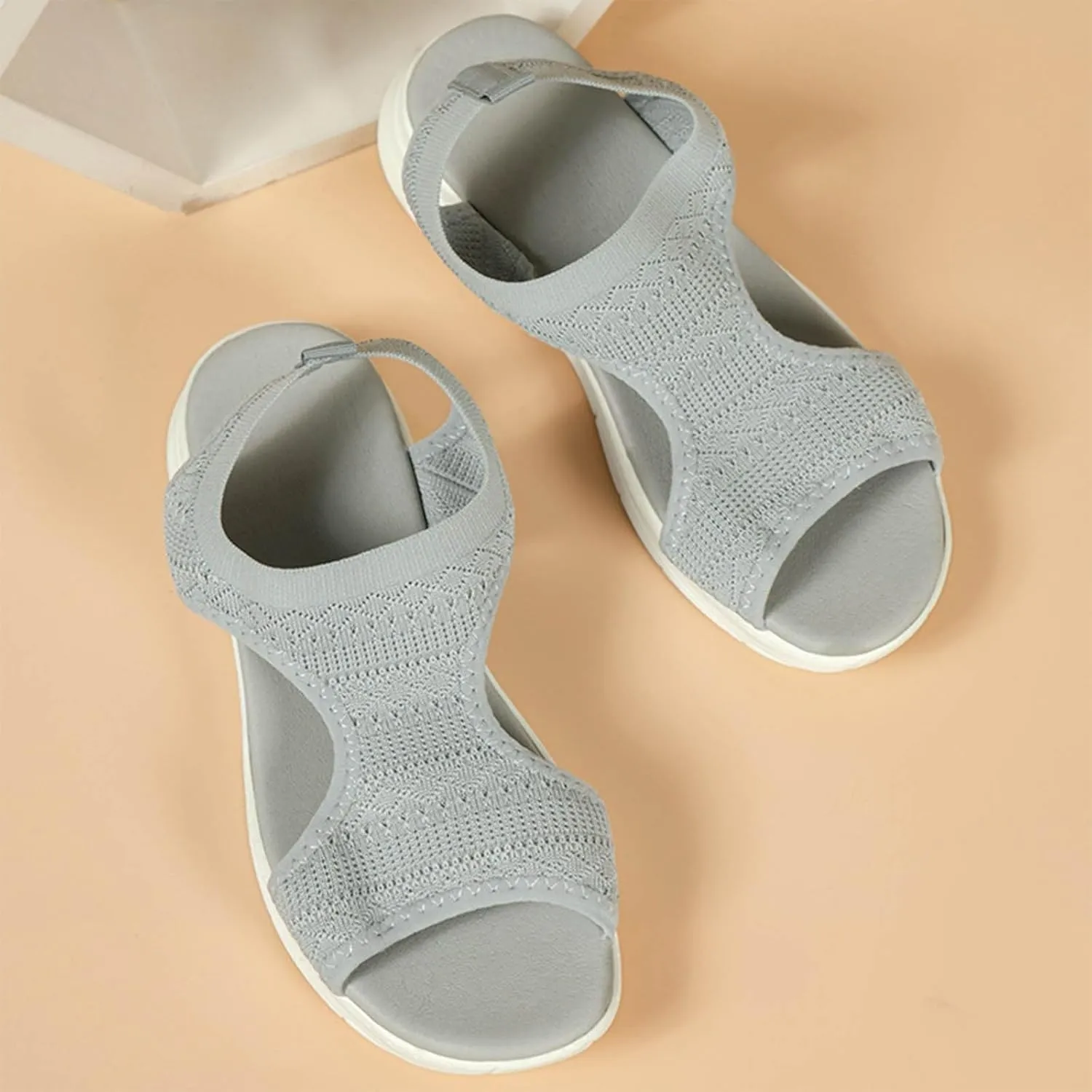 Black Sandals Women Breathable Orthopedic Sandal Comfortable Walking Tennis Shoes Hiking Outdoor Active Summer Dressy Soft Mat Diabetic Slippers