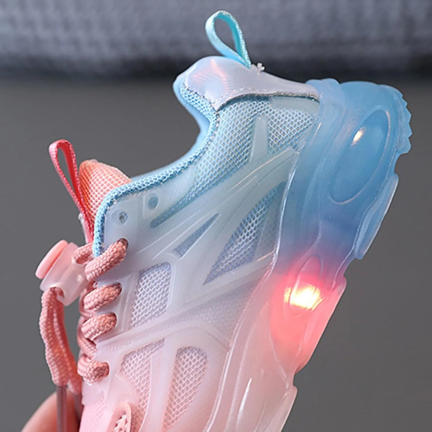 Boys Girls Light Up Shoes Kids Lightweight Breathable Comfy Soft Sole LED Luminous Running Tennis Sport Sneakers