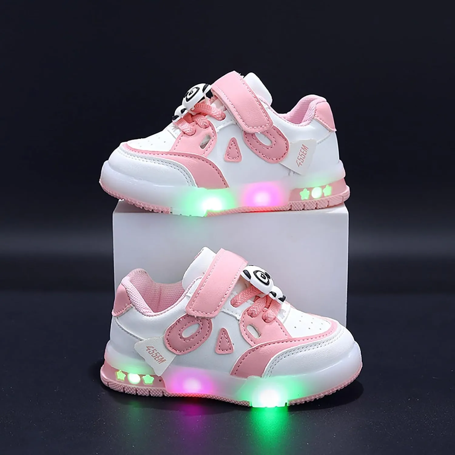 Boys Girls Light Up Sneakers Toddler Fashion Tennis Sneaker Kids Lightweight Casual Running Walking Athletic Shoes