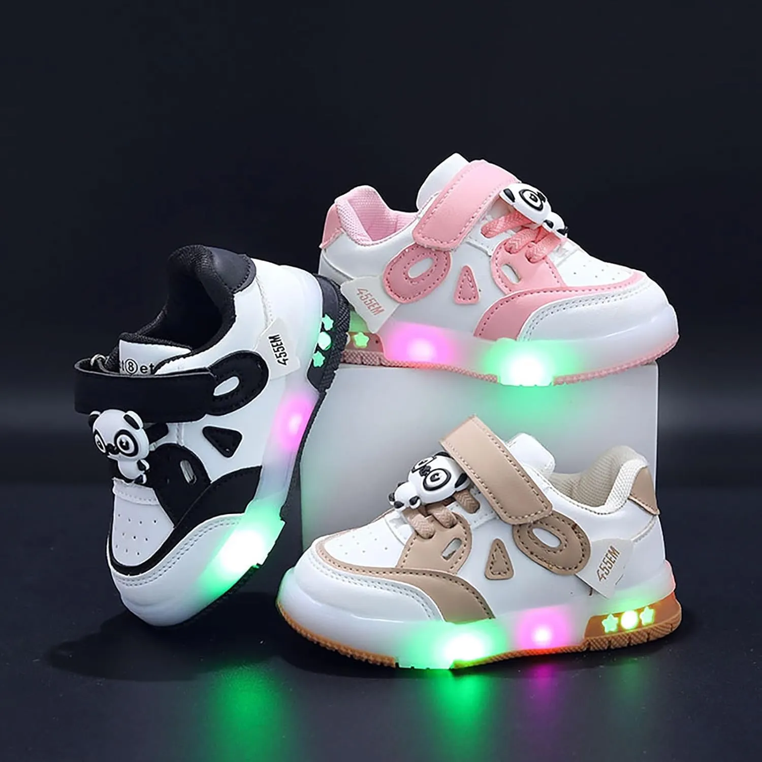 Boys Girls Light Up Sneakers Toddler Fashion Tennis Sneaker Kids Lightweight Casual Running Walking Athletic Shoes