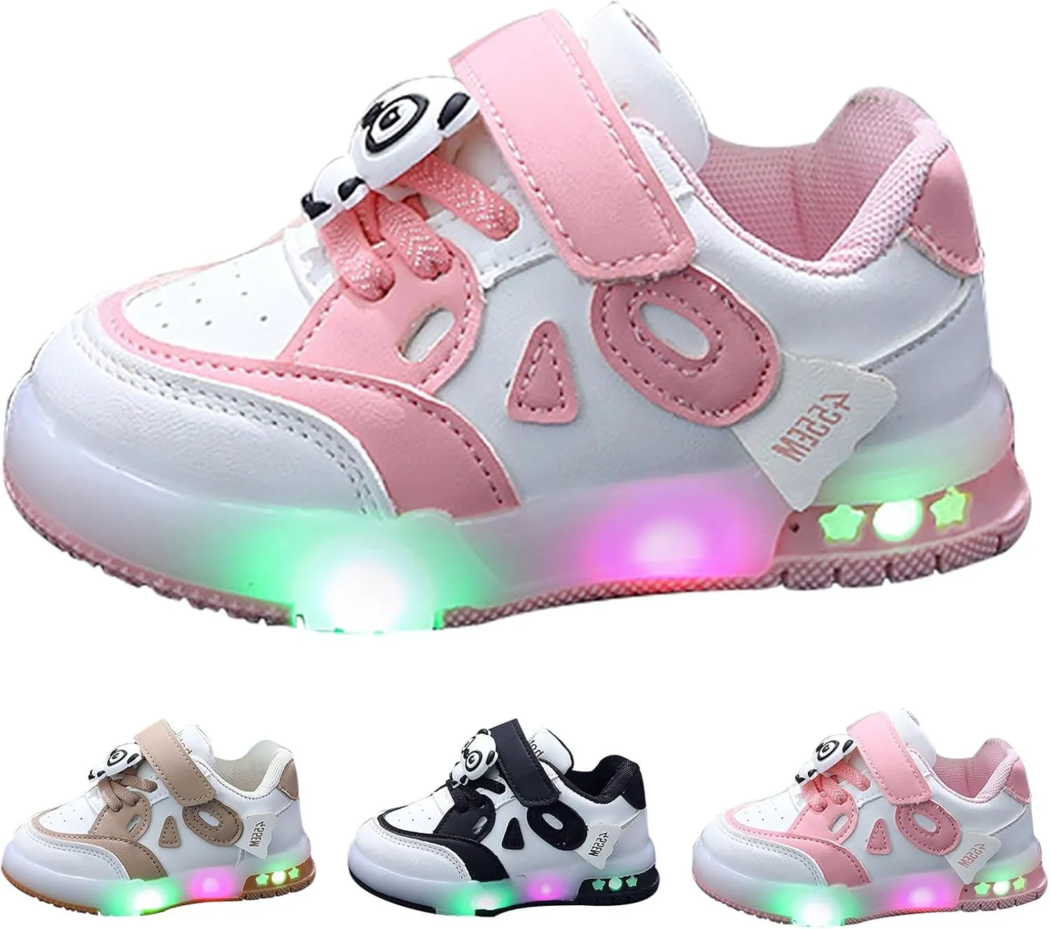 Boys Girls Light Up Sneakers Toddler Fashion Tennis Sneaker Kids Lightweight Casual Running Walking Athletic Shoes