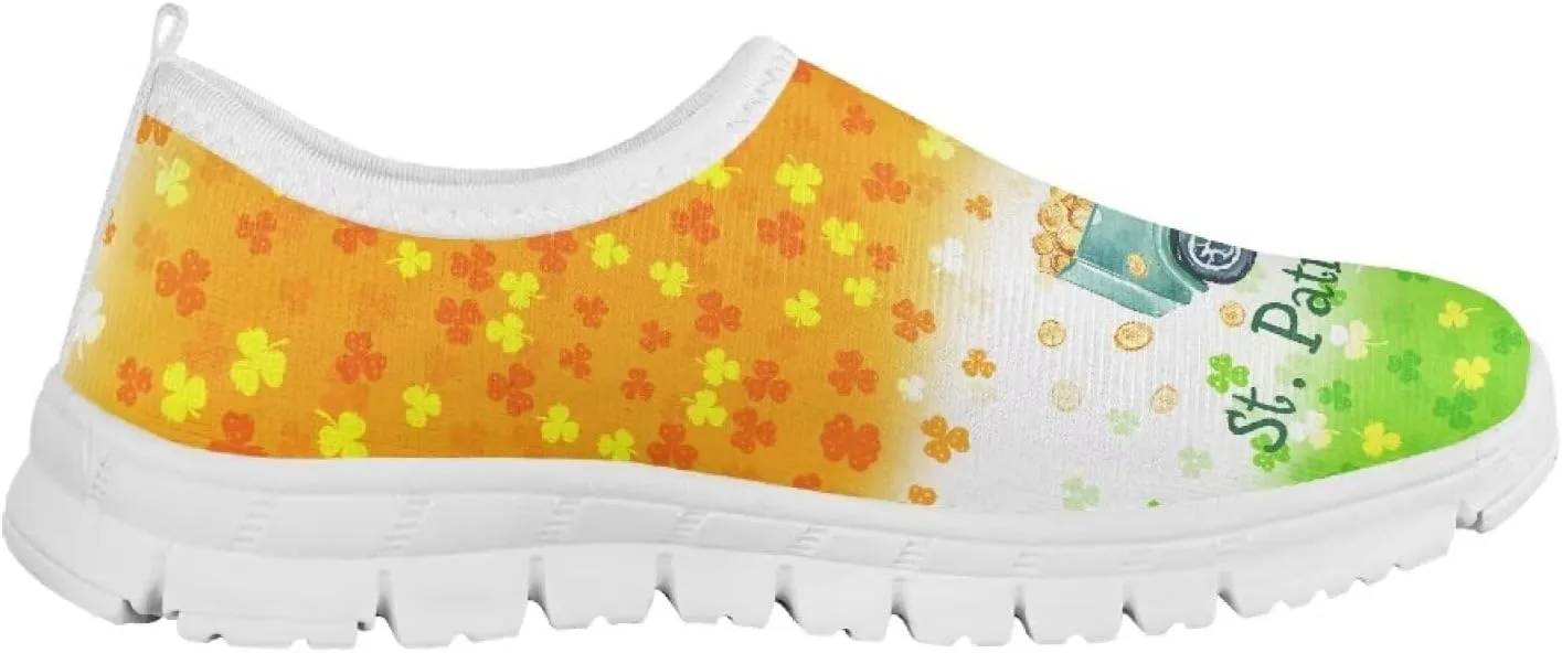 Boys Slip On Shoes Little Kids Tennis Shoes St. Patrick's Day Shoes