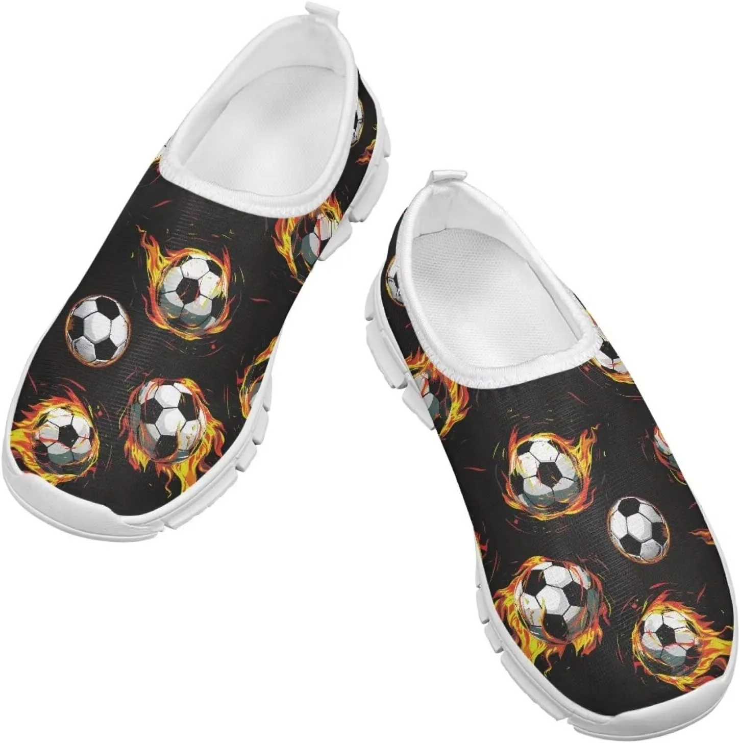 Boys Slip On Sneakers Shoes Kids Tennis Running Shoes Sport Themed