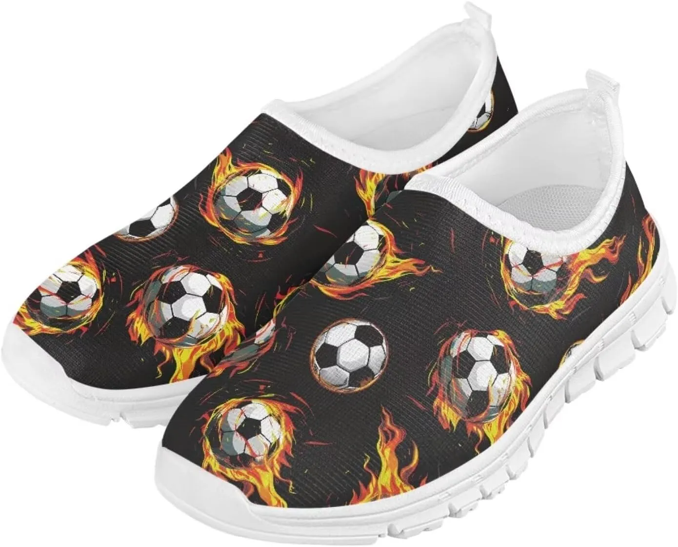 Boys Slip On Sneakers Shoes Kids Tennis Running Shoes Sport Themed