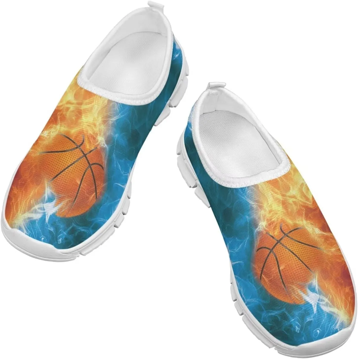 Boys Slip On Sneakers Shoes Kids Tennis Running Shoes Sport Themed