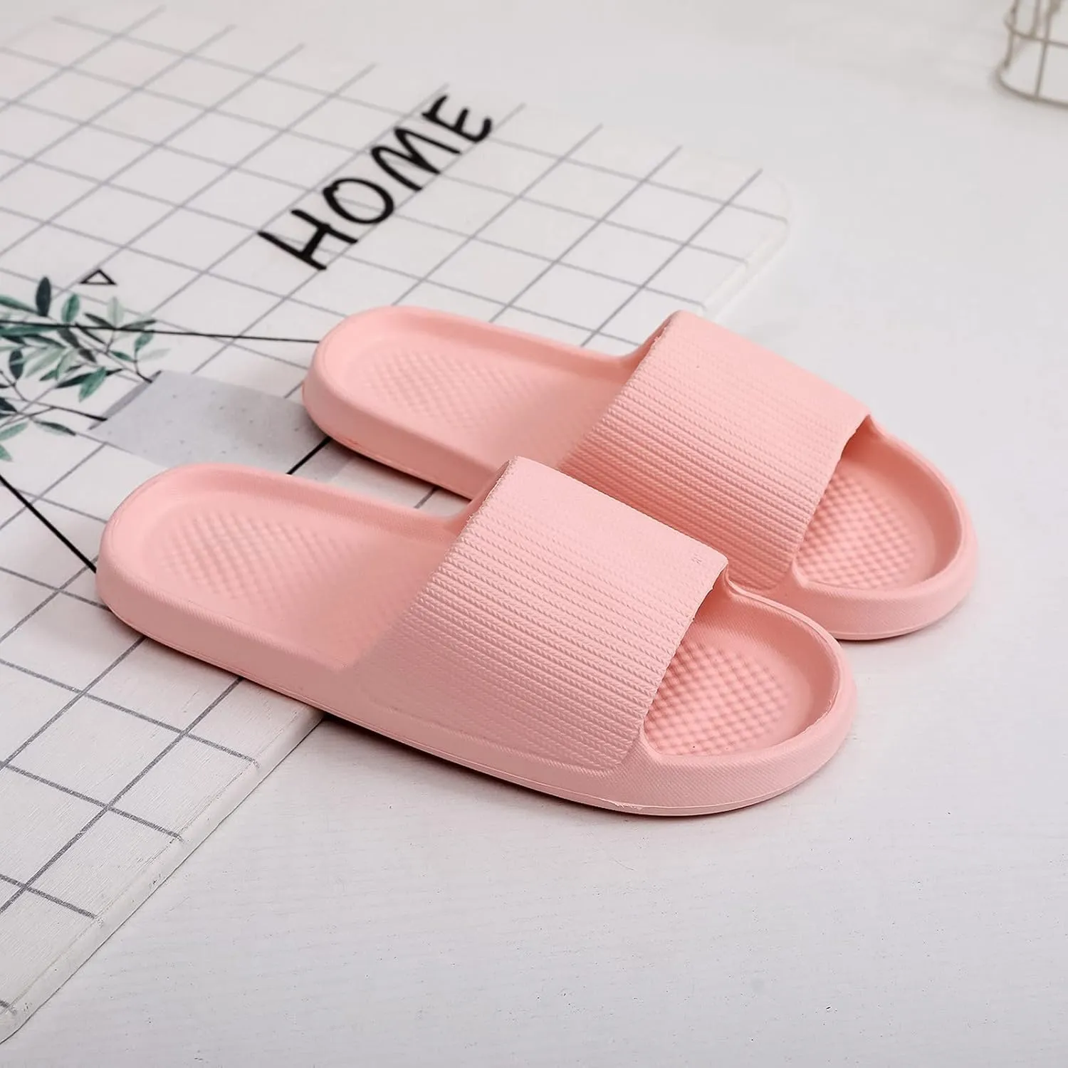 Cloud Slippers for Men Womens Slides Mens Shower Shoes Slides for Women Beach Indoor Public Slippers