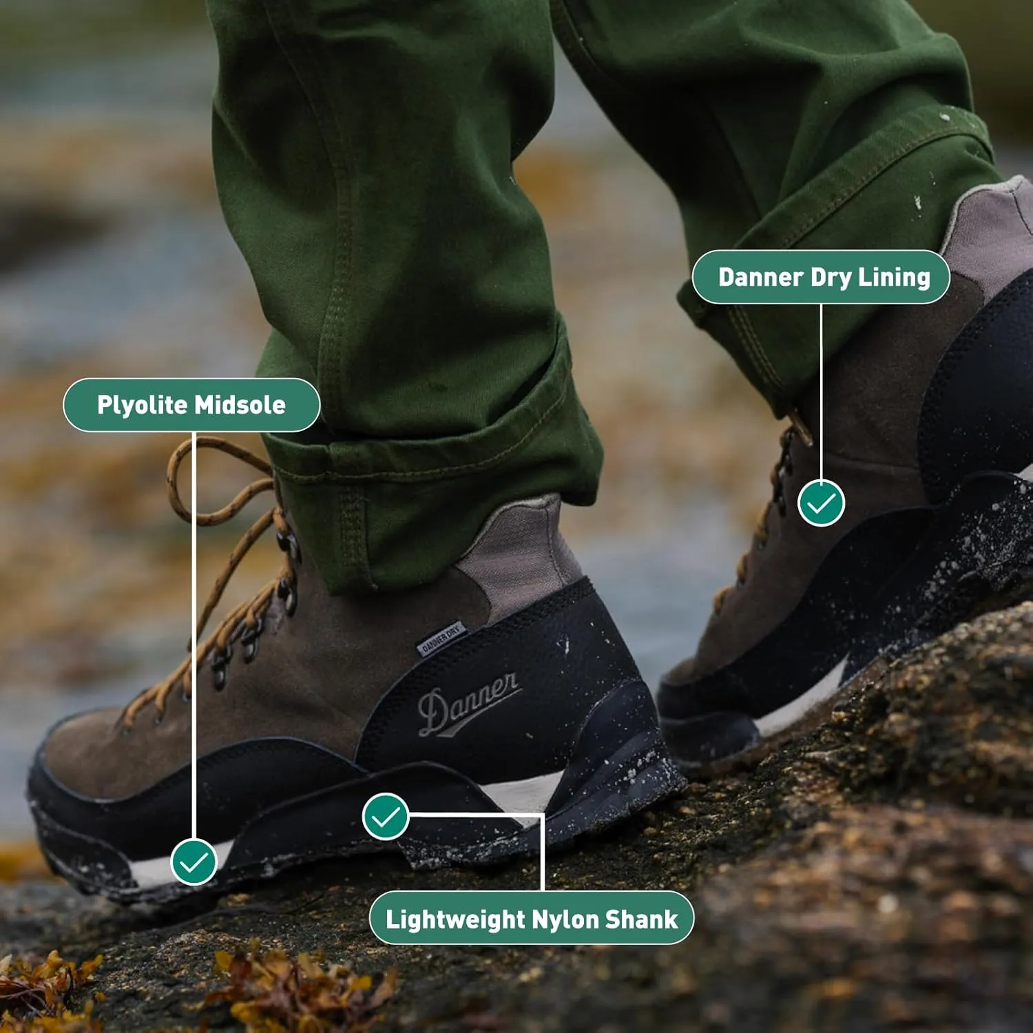 Danner Panorama 6?? Waterproof Hiking Boots for Men with Rich Suede Upper, Breathable Dry Barrier, Comfort Footbed, and Traction Outsole