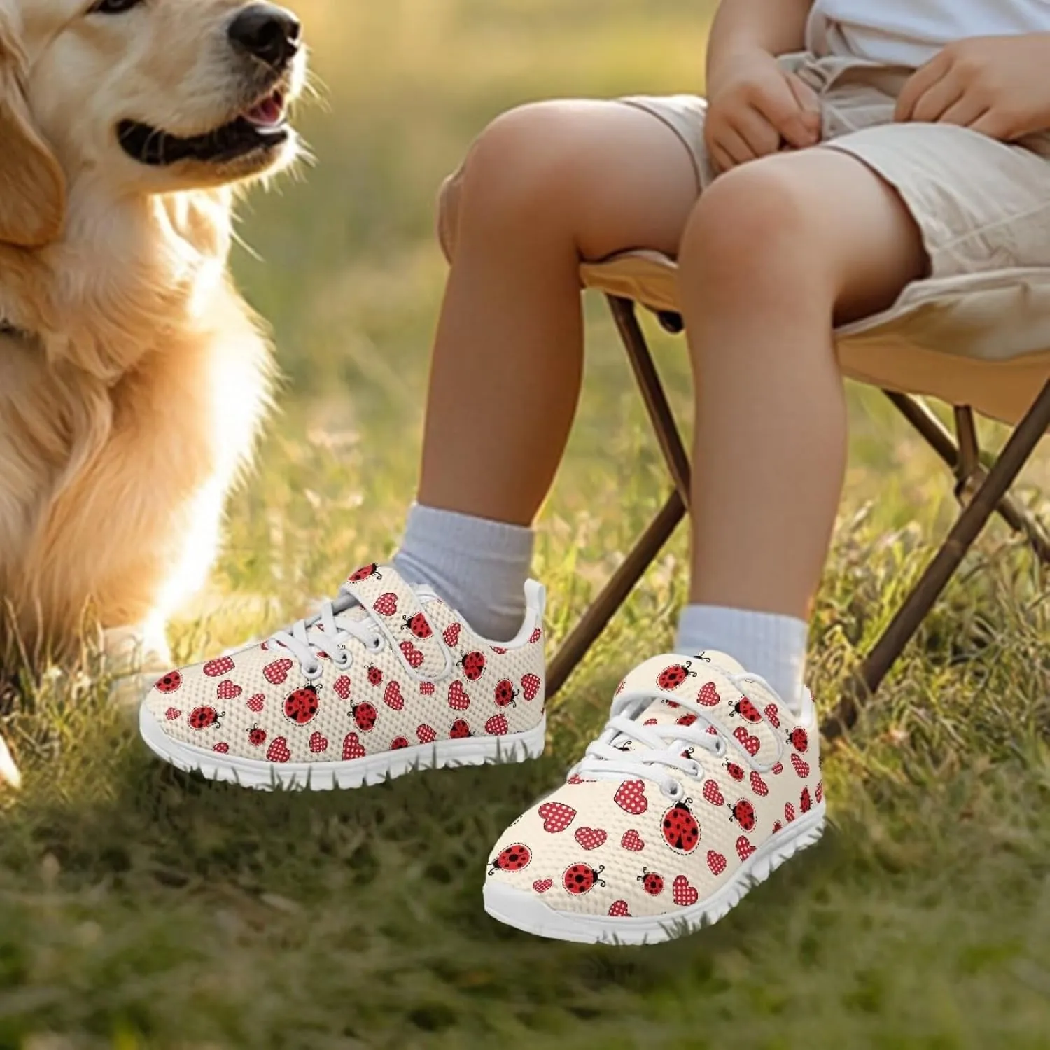 Doojoayie Little Girls Tennis Shoes for School Student Slip On Sneakers Breathable