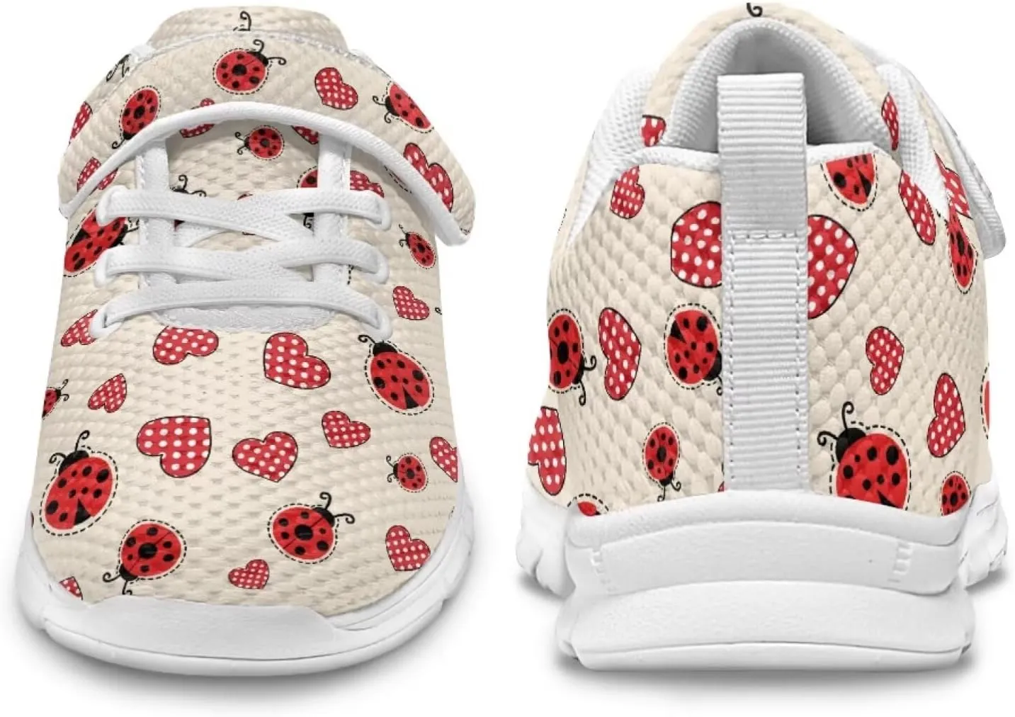Doojoayie Little Girls Tennis Shoes for School Student Slip On Sneakers Breathable