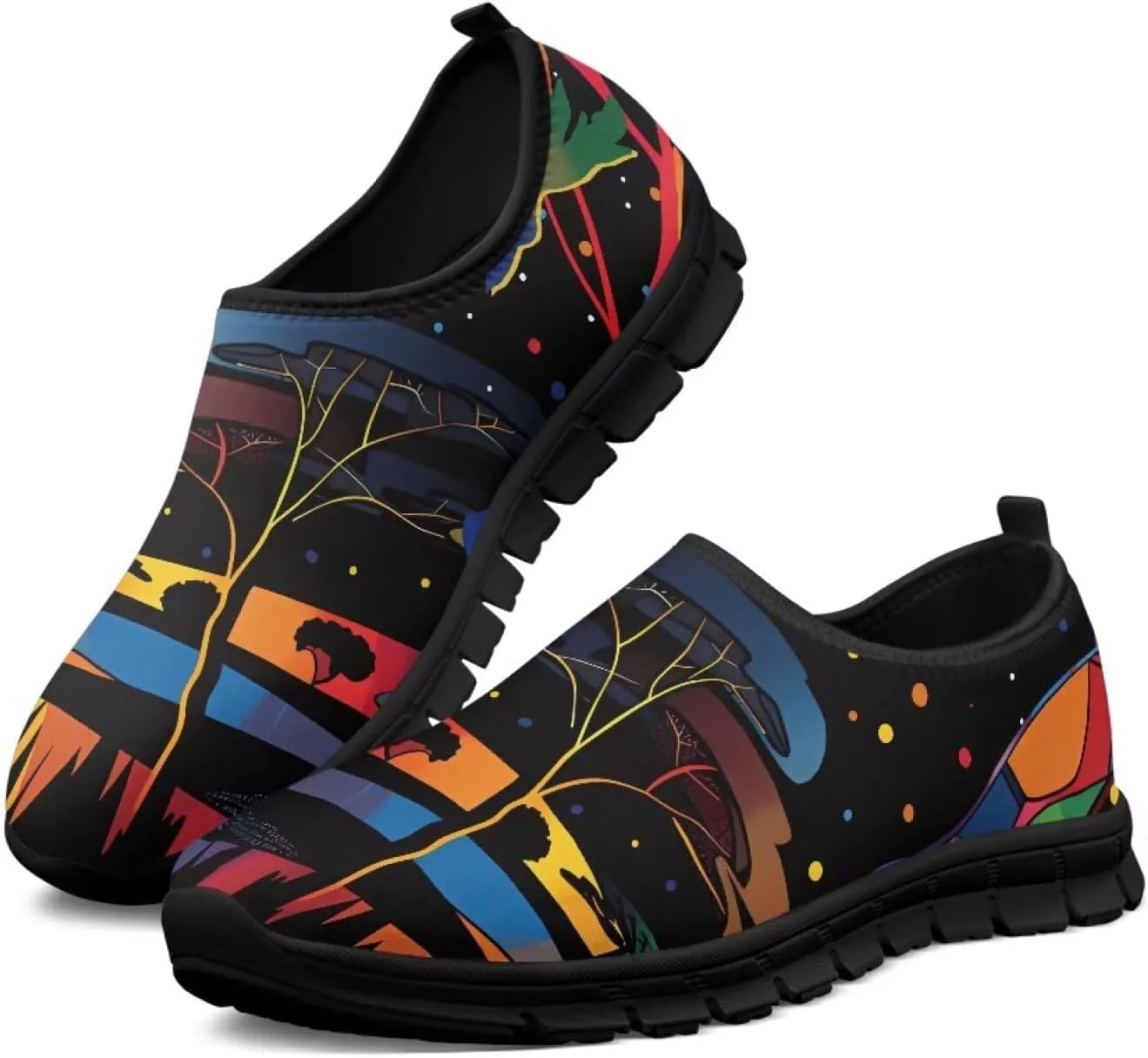 Doojoayie Men Walking Shoes Slip On Running Shoes Comfort for Daily Wear