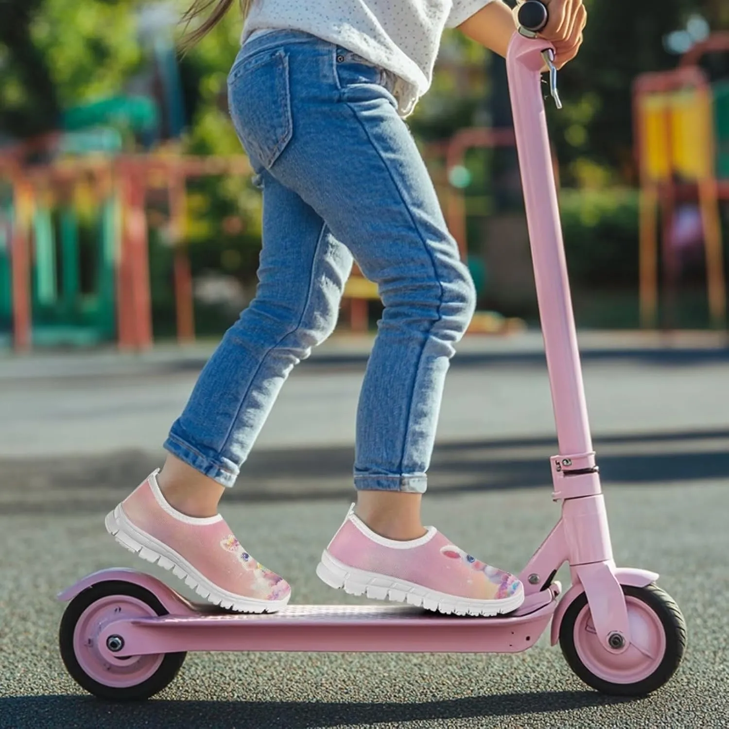Easter Shoes for Girls Slip On Sneakers Cute Kids Tennis Gym Shoes
