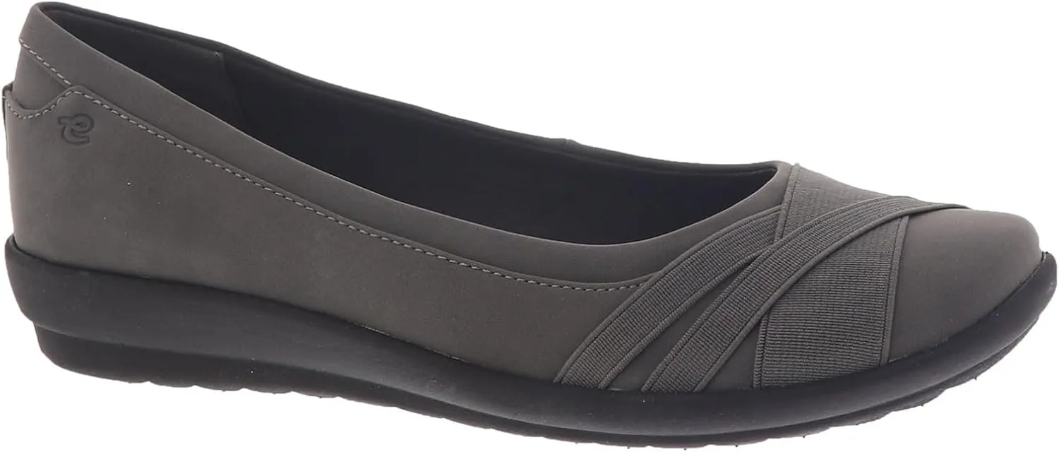 Easy Spirit Womens Acasia 3 Solid Slip On Ballet Flats