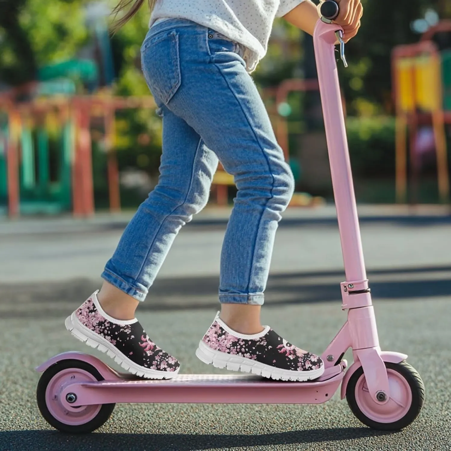 Girls Slip On Shoes Non-Slip Kids Sneakers Cute Shoes for Girls