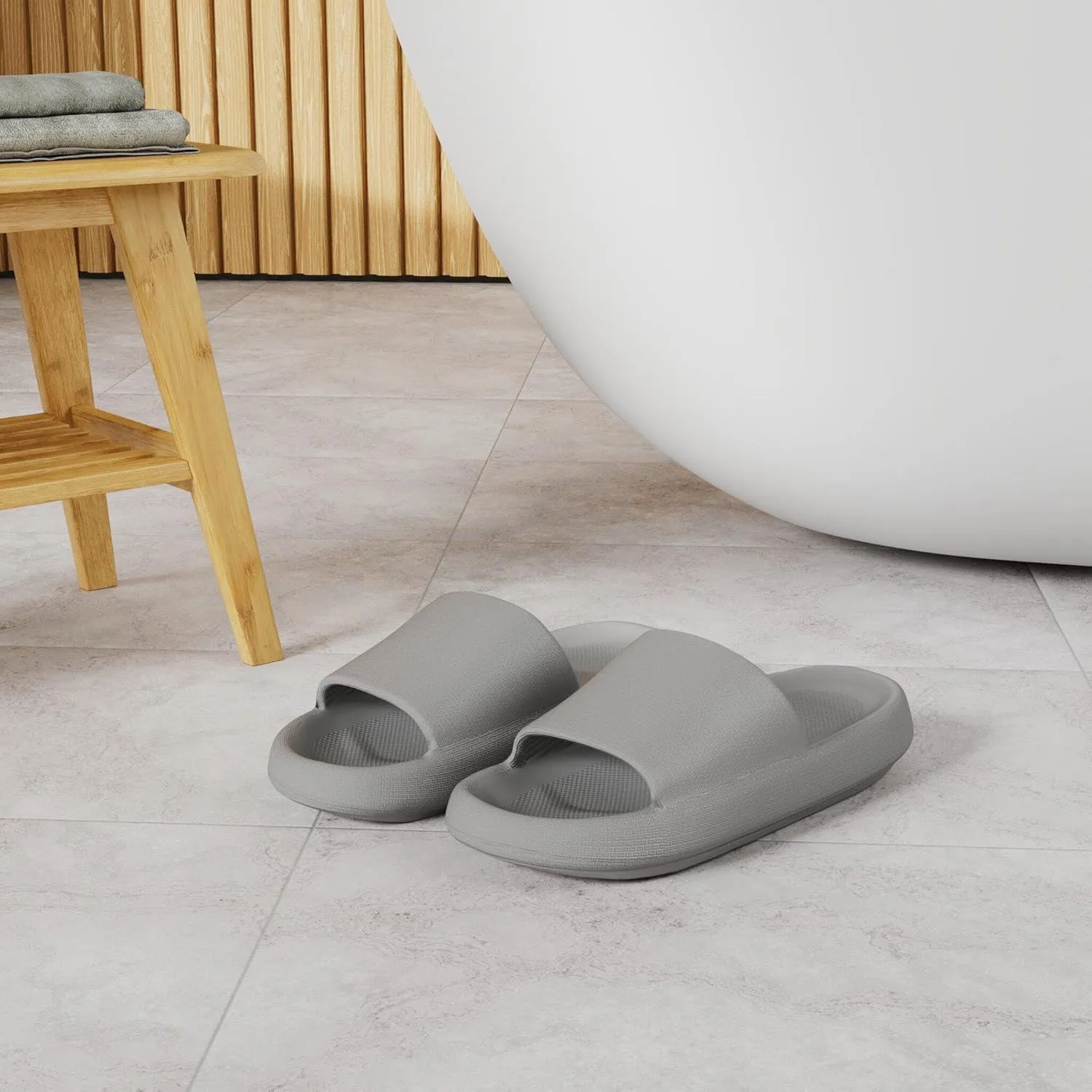 Happy Lily Cloud Slides for Women, Slippers for Men, Womens Sandals, Pillow Slides Shower Shoes House Slippers Beach Sandals Casual Summer