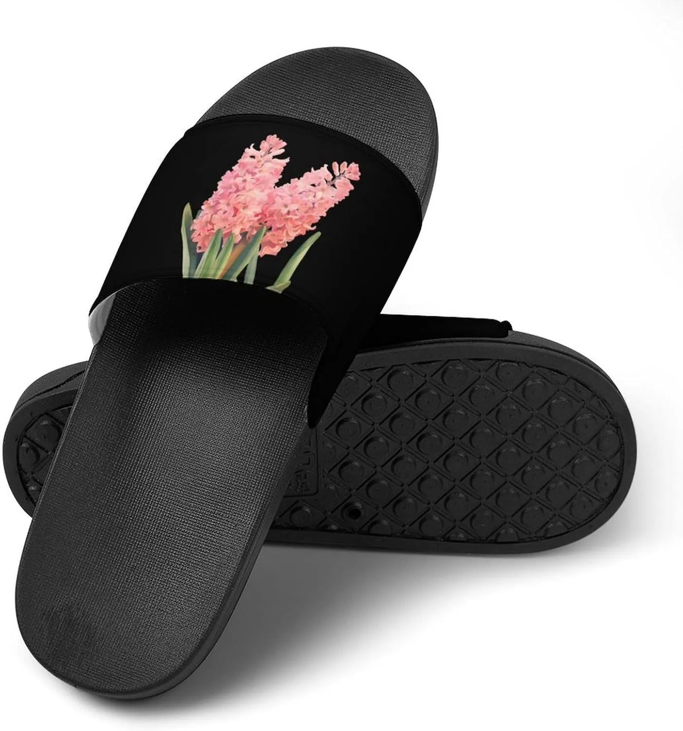 Hyacinth Flower Watercolor Funny Slippers Shower Home House Shoes Non Slip Soft Sole Shoe For Men Women Bathroom