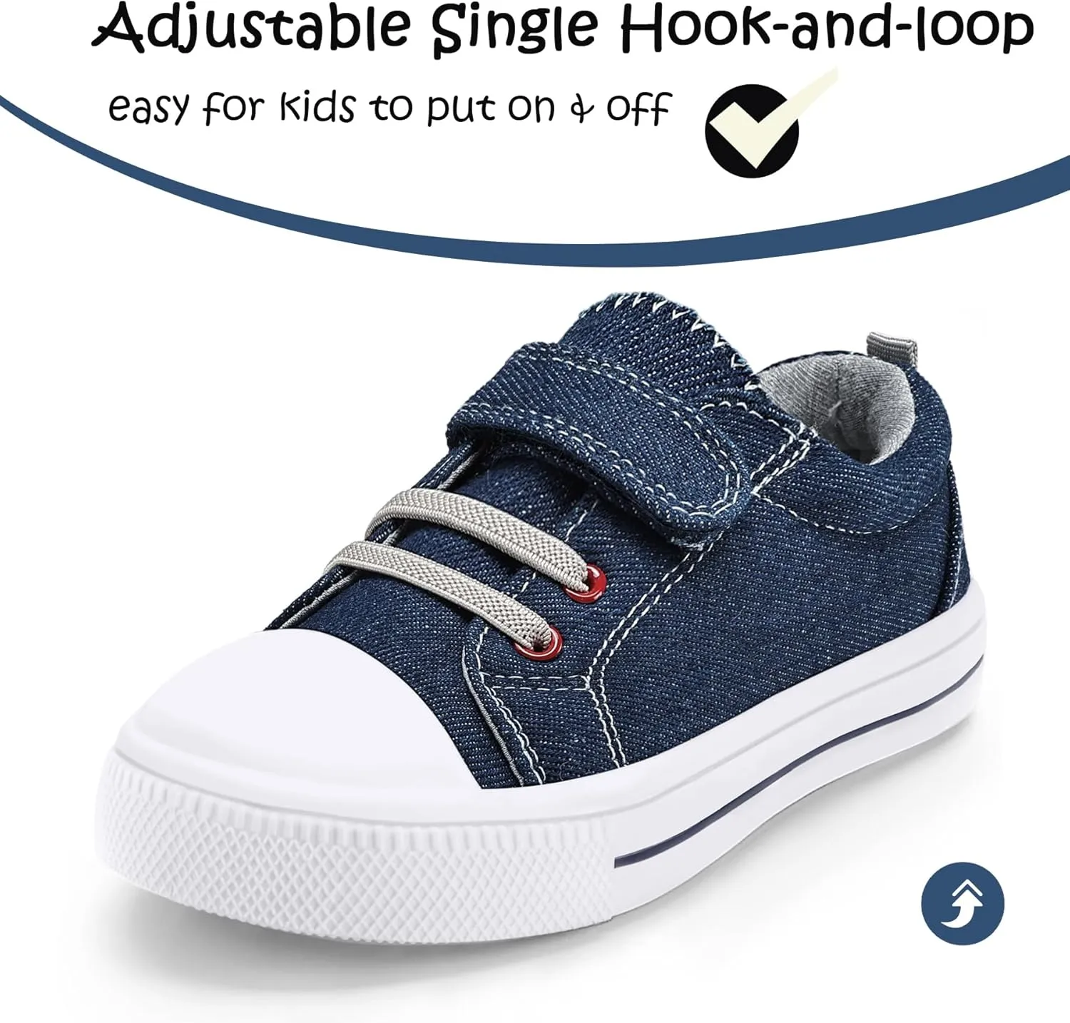 K KomForme Toddler Shoes Boys Girls Canvas Sneakers Size 4-13
