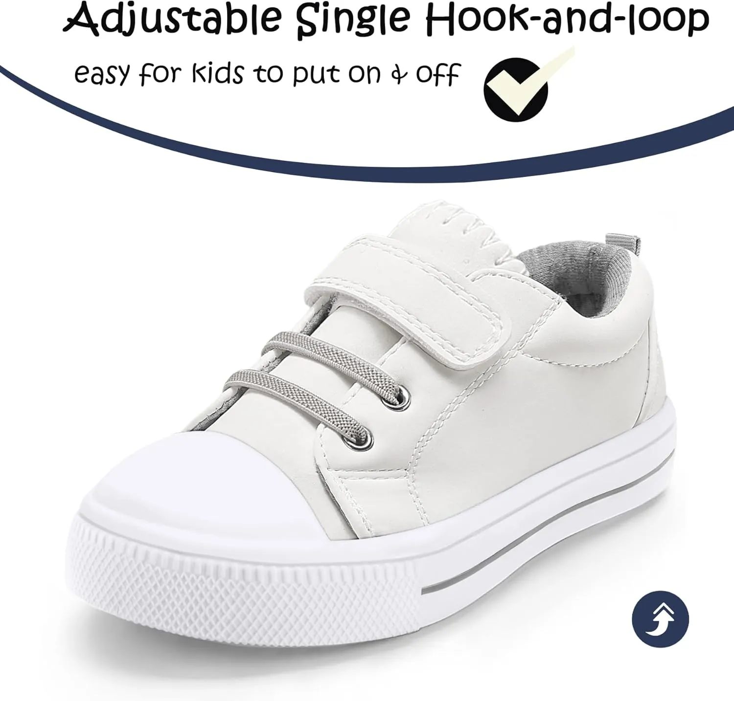 K KomForme Toddler Shoes Boys Girls Canvas Sneakers Size 4-13