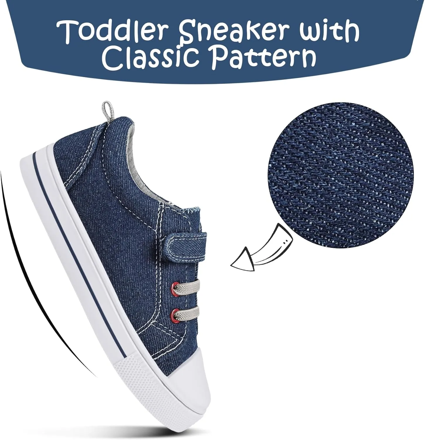 K KomForme Toddler Shoes Boys Girls Canvas Sneakers Size 4-13