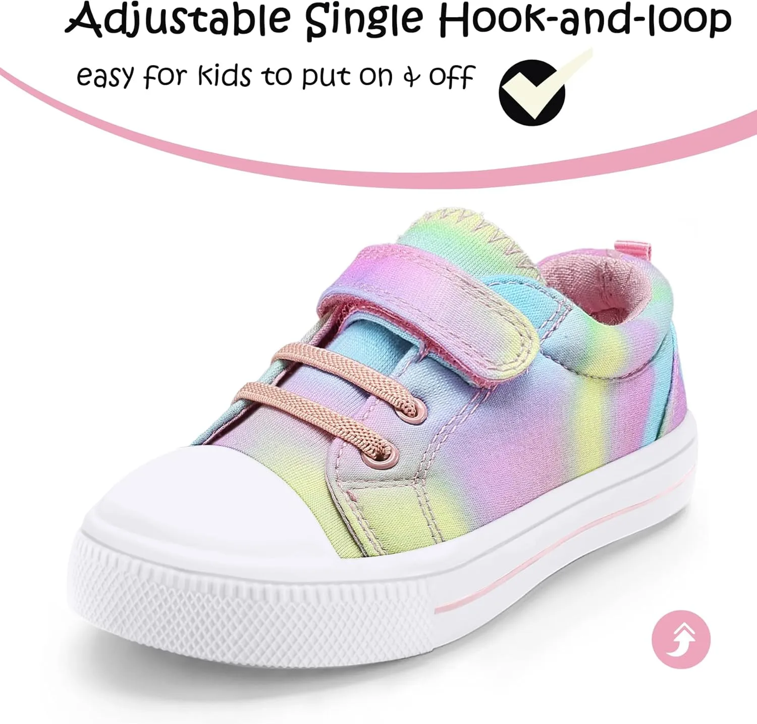 K KomForme Toddler Shoes Boys Girls Canvas Sneakers Size 4-13