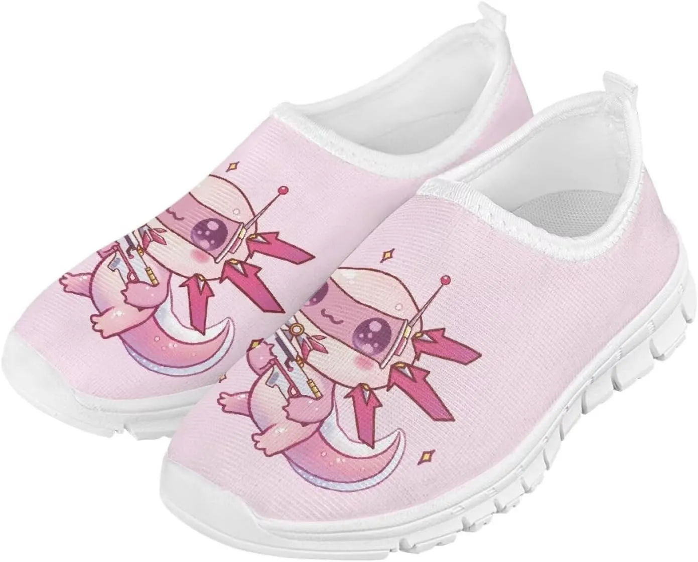 Kids Athletic Shoes Cute Girls Gym Running Slip On Shoes for Girl