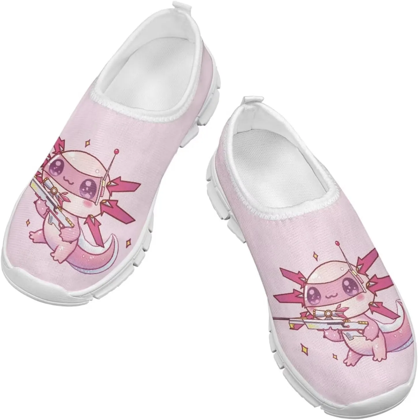 Kids Athletic Shoes Cute Girls Gym Running Slip On Shoes for Girl