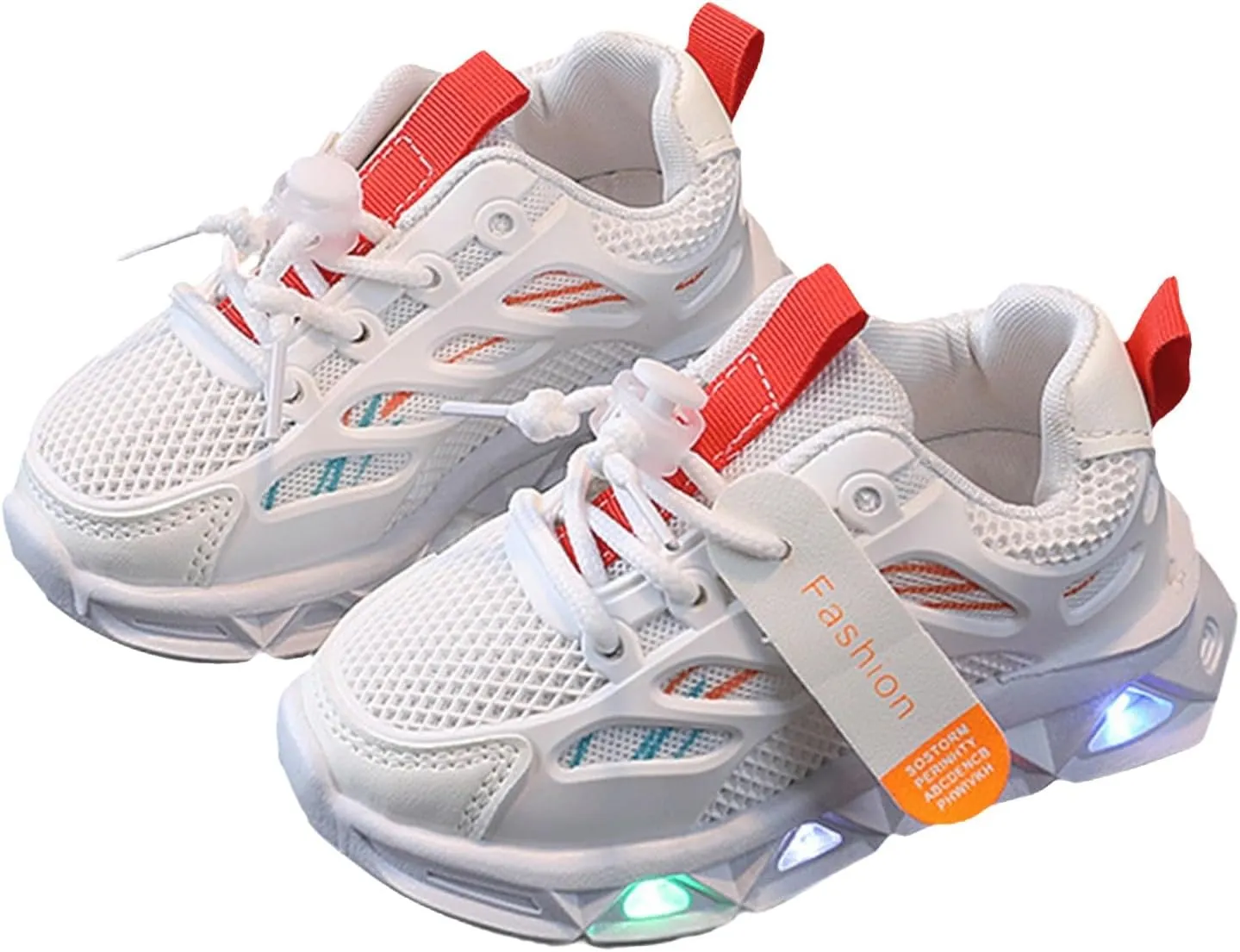 Kids Light Up Sneakers Boys Girls Soft Sole Breathable Sport Shoes LED Glowing Luminous Tennis Sneakers for Outdoor