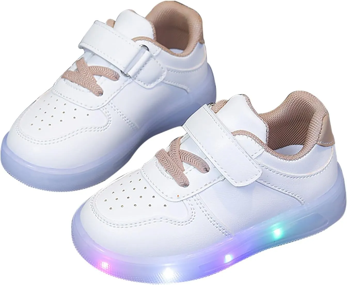 Kids Light Up Sneakers LED Flashing Tennis Shoes for Boys Girls Lightweight Breathable Walking Shoes for Toddler
