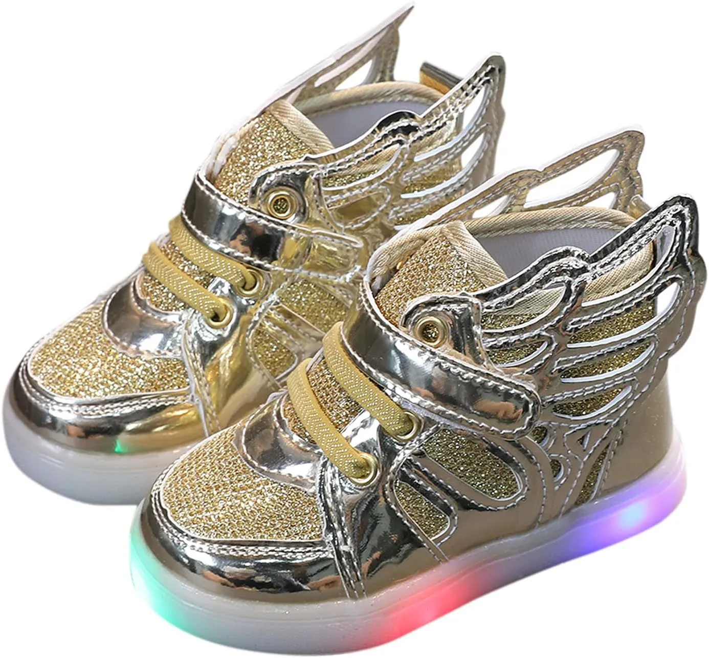 Kids Toddler Luminous Light Shoes Fashion Cool High Top Flashing Sport Sneakers for 12 18 Month Girl Sandals