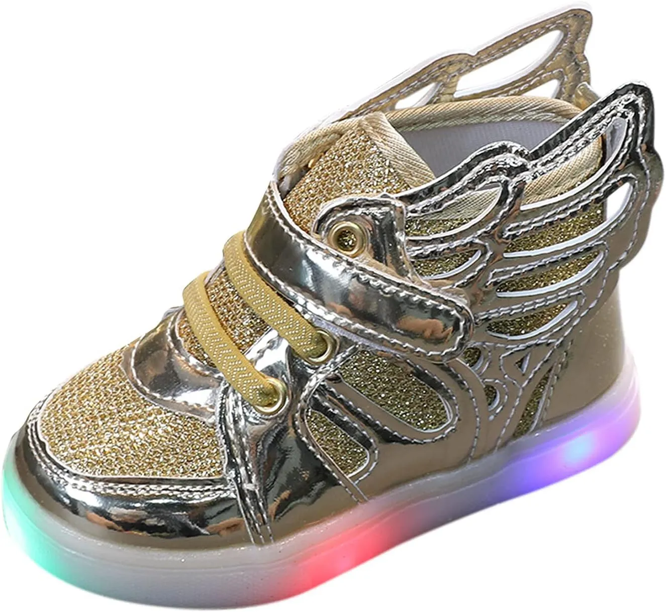 Kids Toddler Luminous Light Shoes Fashion Cool High Top Flashing Sport Sneakers for 12 18 Month Girl Sandals