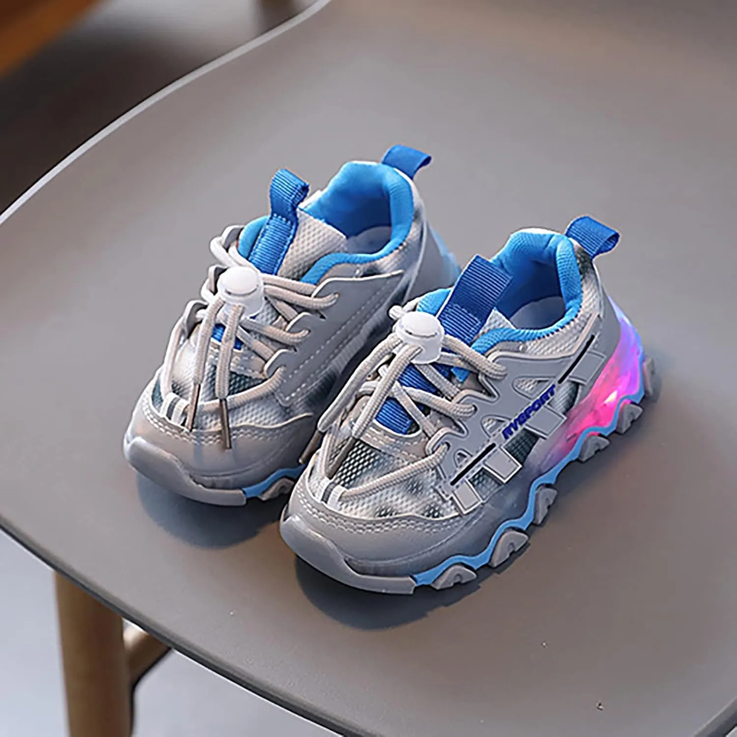 Light Up Shoes for Toddler Boys LED Flashing Lightweight Kids Sneakers Comfortable Lightweight Cute Sneakers