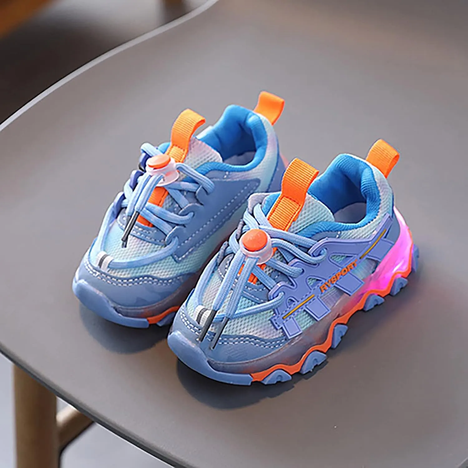 Light Up Shoes for Toddler Boys LED Flashing Lightweight Kids Sneakers Comfortable Lightweight Cute Sneakers