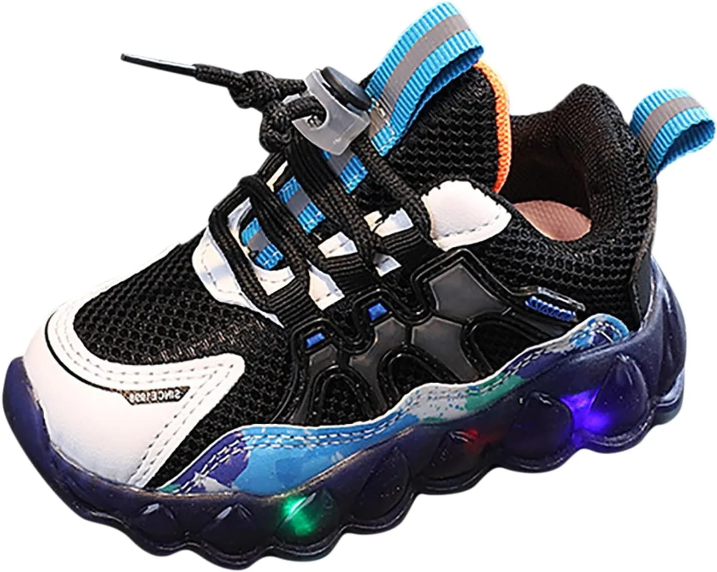 Light Up Sneakers Kids Toddler Boys Girls Breathable Soft Sole Athletic Sport Shoes Luminous Flashing Sneakers