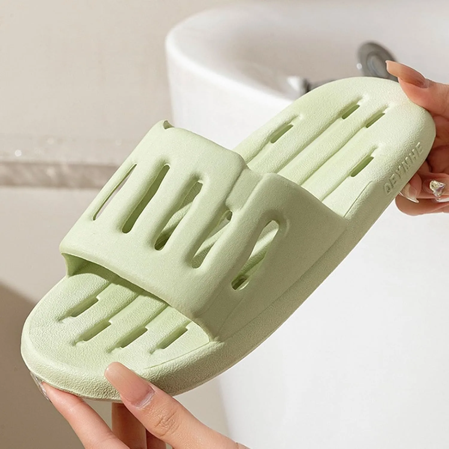 Men and Women Same Couples Slip Soft Bottom Hollow Quick Drying Indoor Home Slippers Women and Slides Shoes