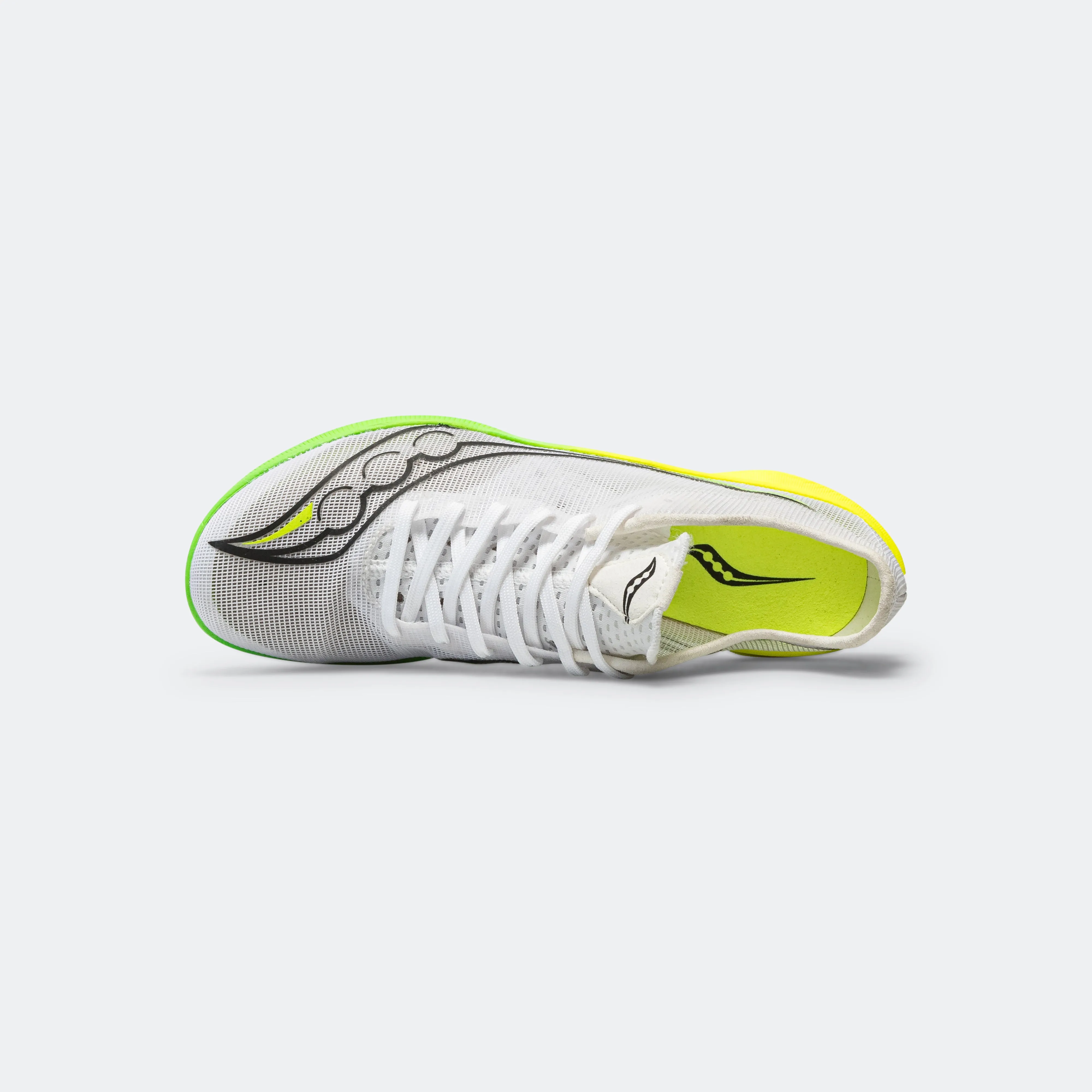 Mens Endorphin Cheetah - White/Slime