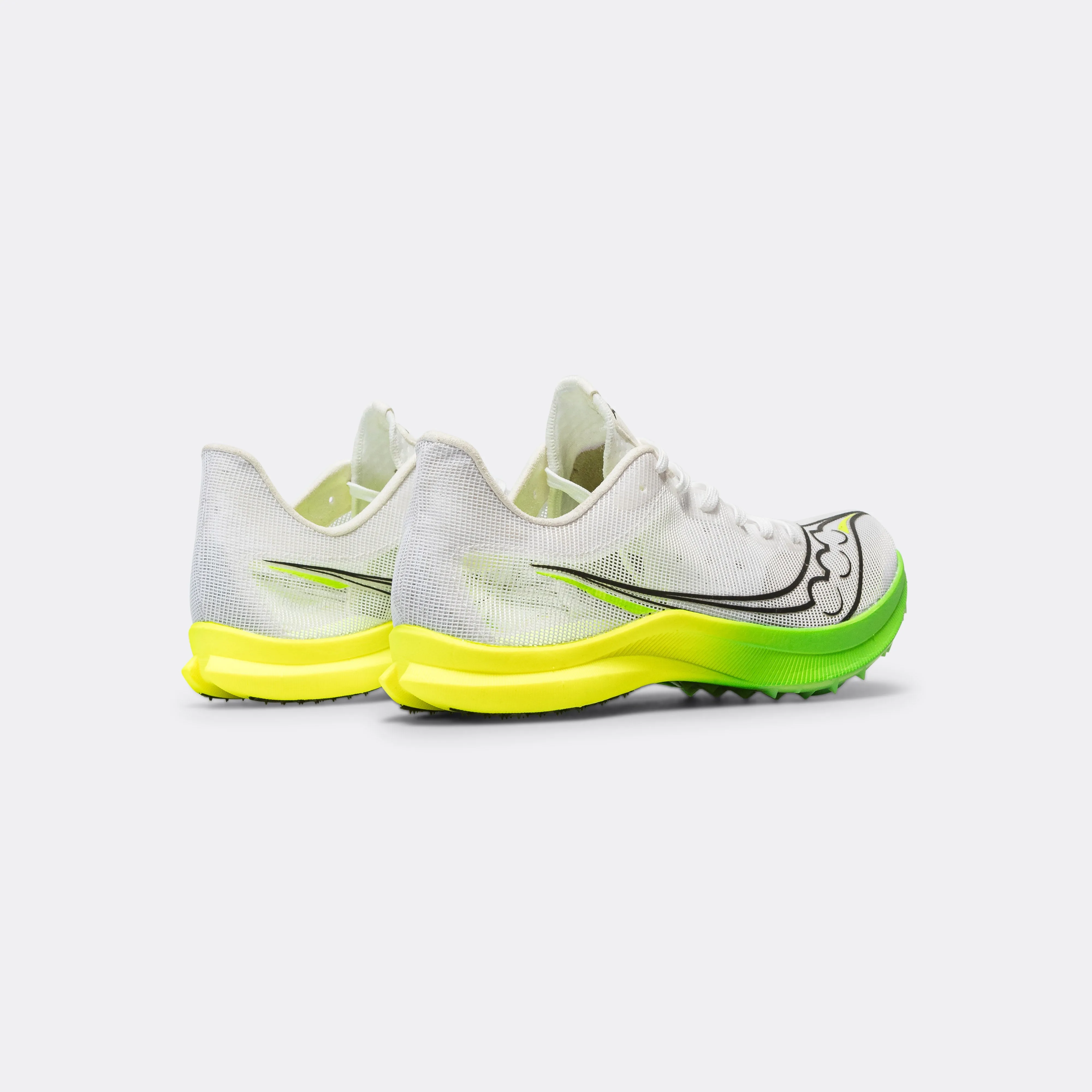 Mens Endorphin Cheetah - White/Slime