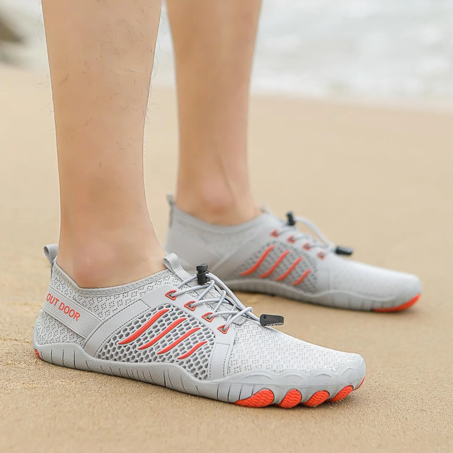 Mens Quick Drying River Tracing Shoes Breathable Beach Sports Shoes for Boating Fishing Diving Travel Wading Shoe
