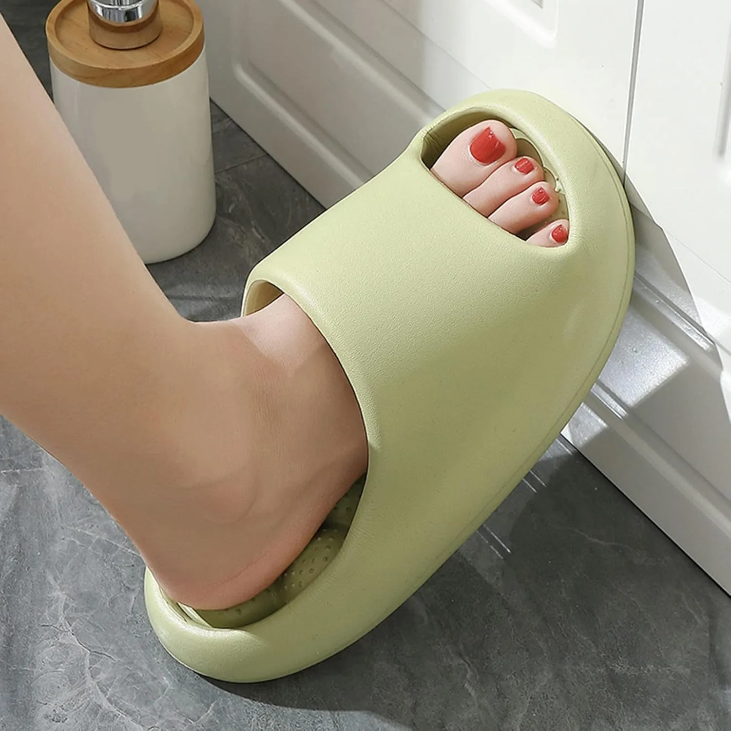 Mens Slides Slides for Women Bathroom Slippers Men Shower Shoes Women Lightweight Pool Public Slippers
