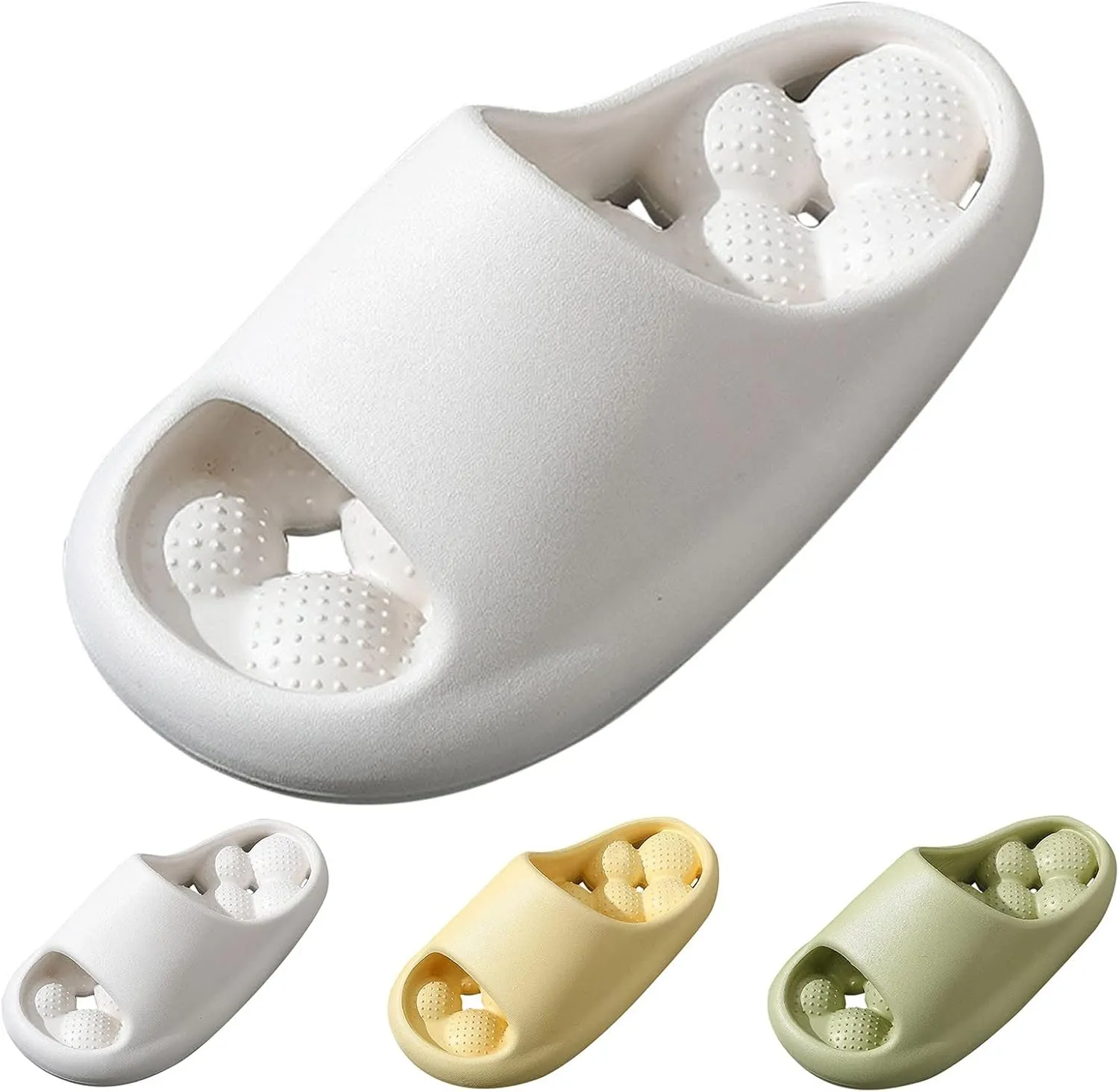 Mens Slides Slides for Women Bathroom Slippers Men Shower Shoes Women Lightweight Pool Public Slippers