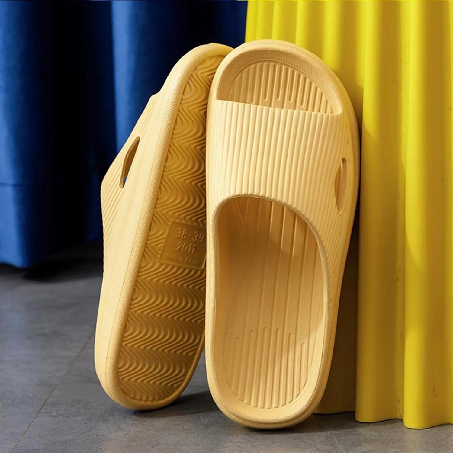 Mens Slippers Shower Shoes Women Bathroom Slippers Men Slides for Women Indoor Pool House Slides