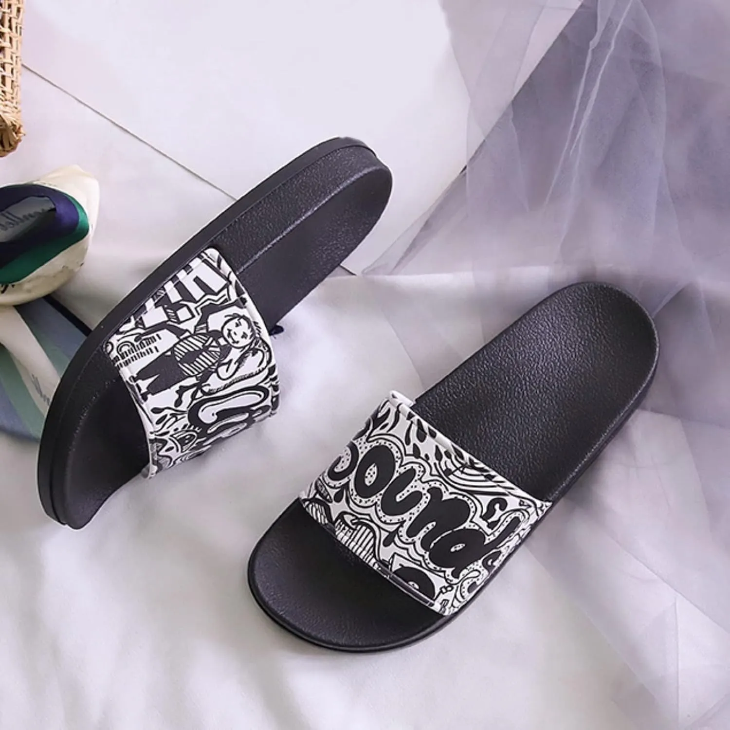 Mens Slippers Shower Shoes Women Slides for Men Slides for Women Lightweight House Bathroom Slippers