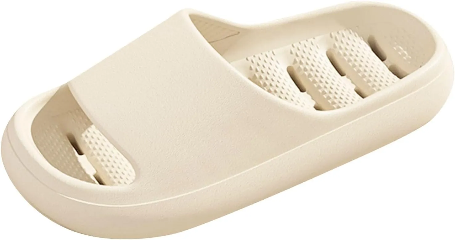 Mens Slippers Womens Slides Bathroom Slippers Men Slides for Women Pool Public Drainage Hole