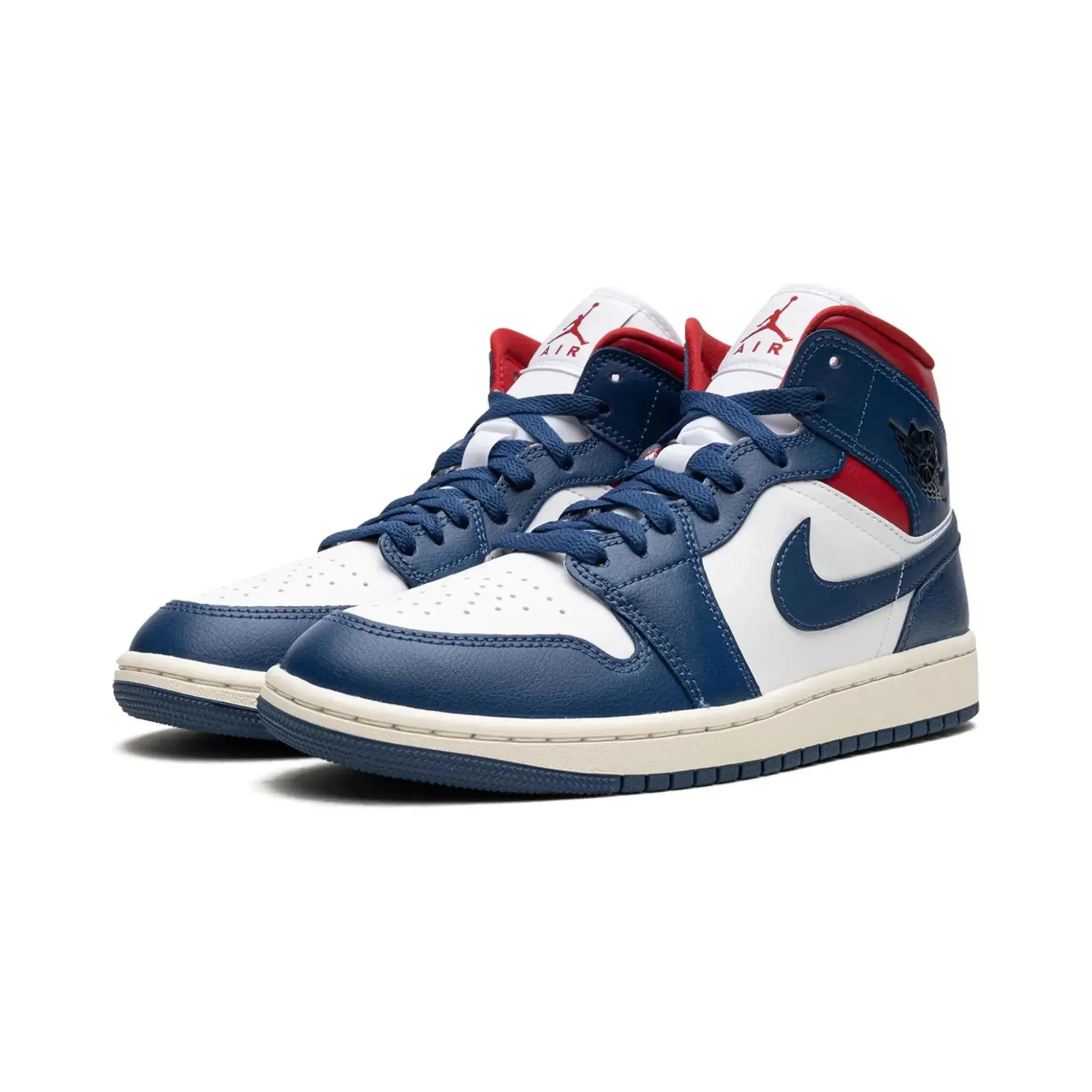 Nike Air Jordan 1 Mid "French Blue Gym Red"