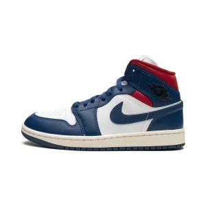 Nike Air Jordan 1 Mid "French Blue Gym Red"