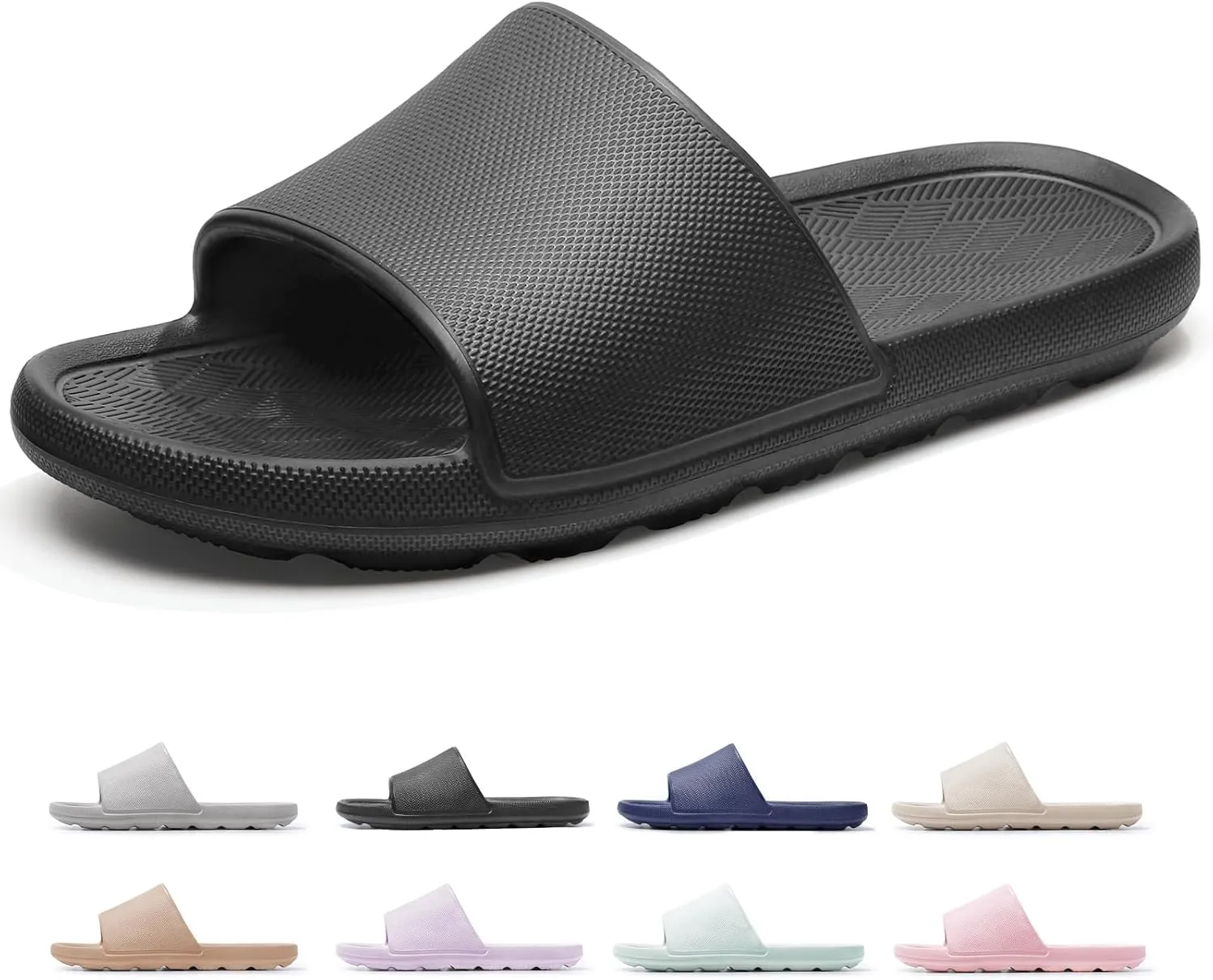 Non Slip Shower Shoes Bathroom Slippers for Pool Camping Open-toe