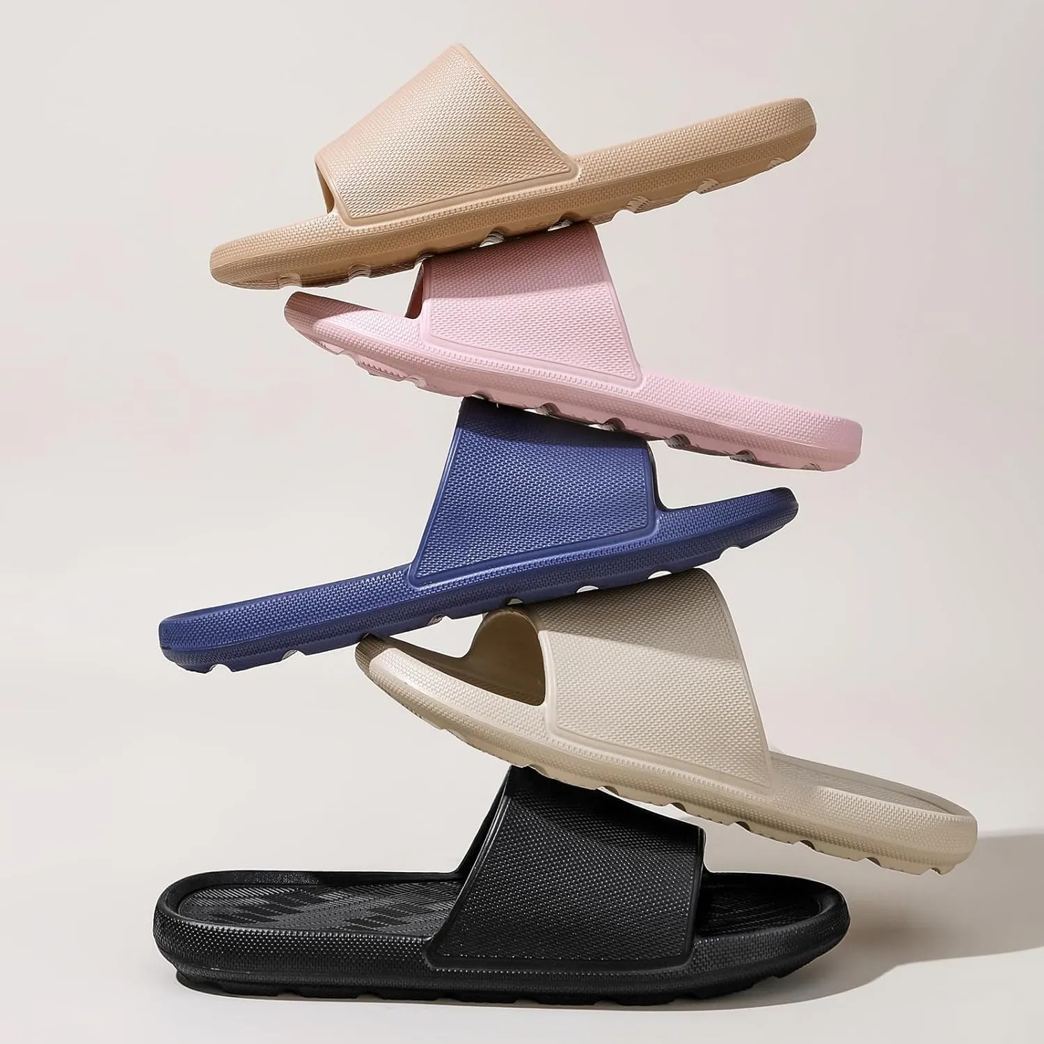 Non Slip Shower Shoes Bathroom Slippers for Pool Camping Open-toe