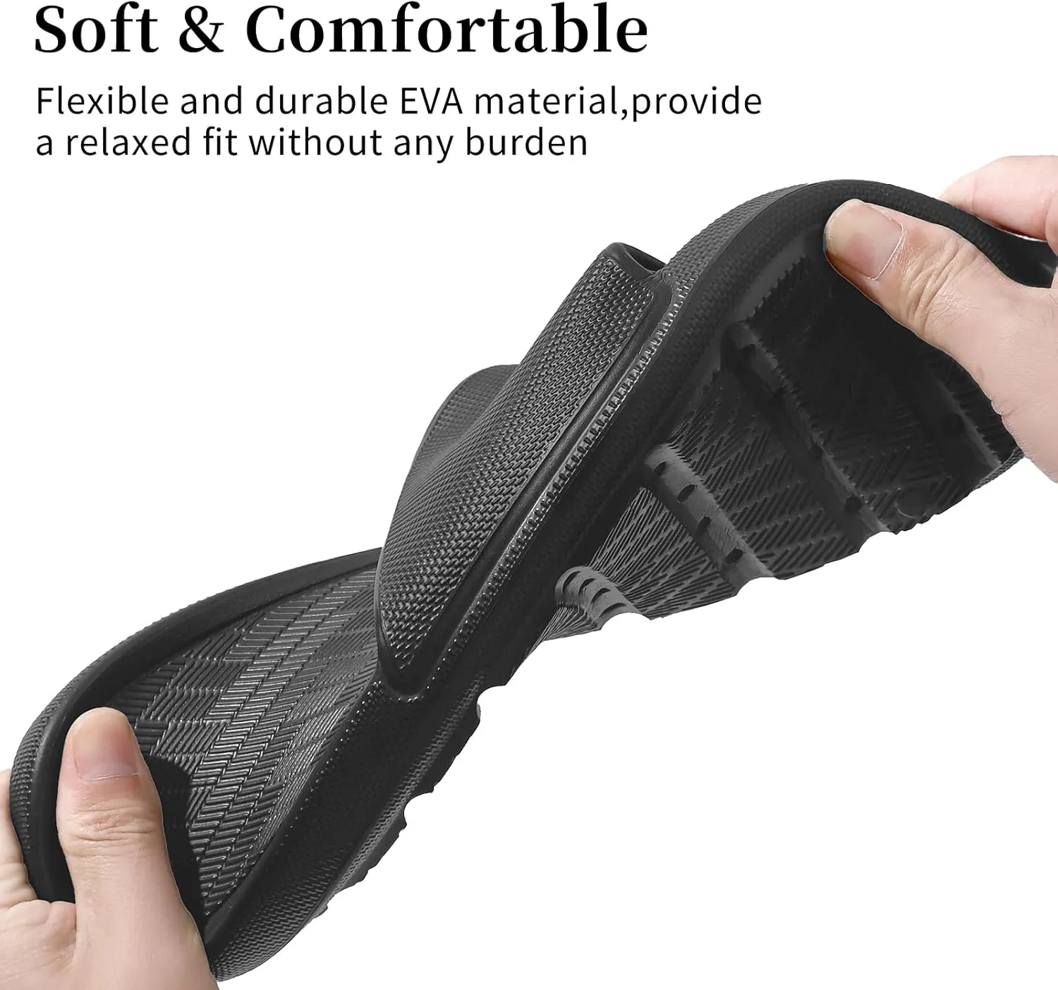 Non Slip Shower Shoes Bathroom Slippers for Pool Camping Open-toe